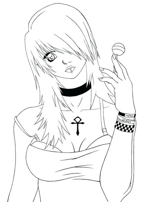 9300 Emo Anime Girl Coloring Pages Images And Pictures In Hd Hot Coloring Pages
