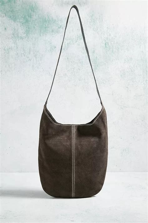 Uo Suede Sling Slouchy Crossbody Bag Urban Outfitters Uk