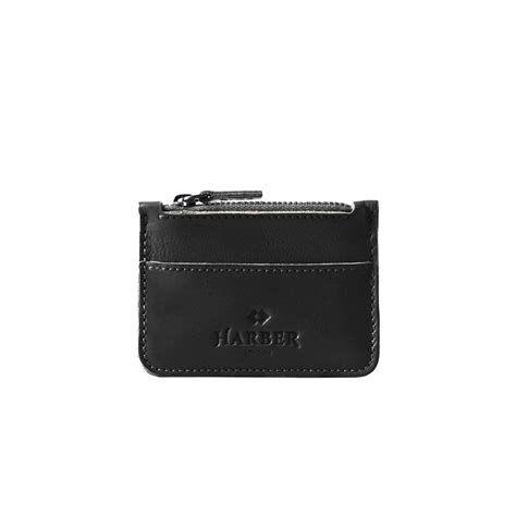 Leather Zip Coin Wallet-Wallet-Harber London | Wallet, Leather wallet, Coin wallet
