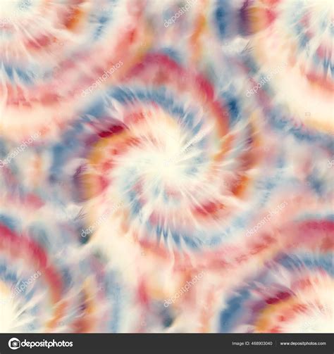 Seamless Spiral Tie Dye Pattern For Surface Design Print Stock Photo By