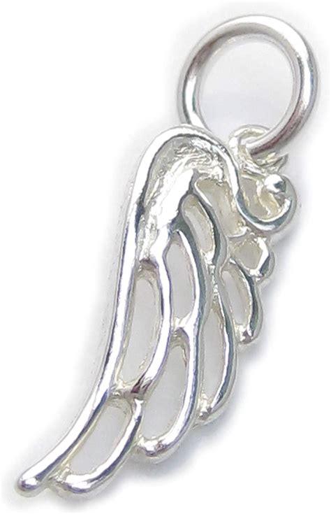 Angel Wing Small Sterling Silver Charm 925 X 1 Angels Wings Charms