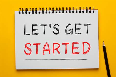 Lets Get Started Stock Photo - Download Image Now - iStock