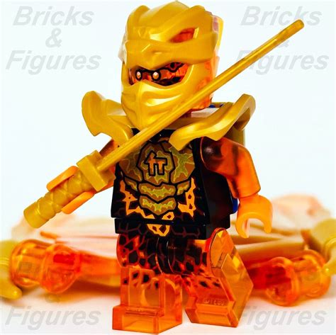 Lego Ninjago Cole Golden Dragon Minifigure Crystalized 71770 Njo781