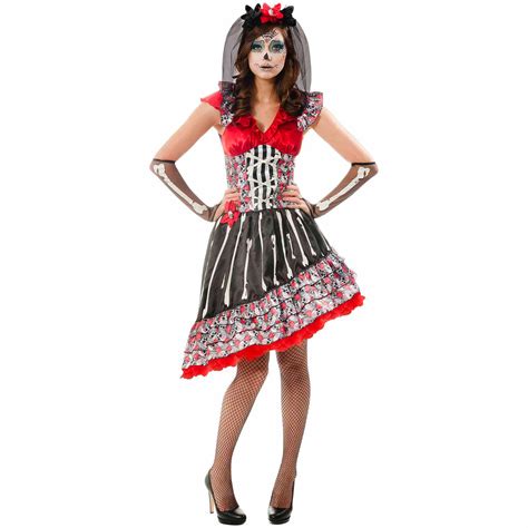 Day Of The Dead Adult Dress Up Role Play Costume