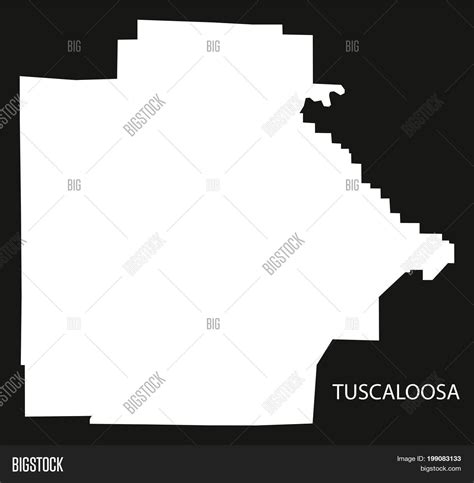 Tuscaloosa County Map Image And Photo Free Trial Bigstock