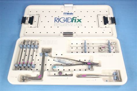 Mitek Rigidfix Bone Tendon Bone Acl Cross Pin System Instrument Set W