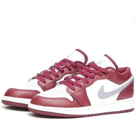 Air Jordan 1 Low Gs Cherrywood Red And Cement End It