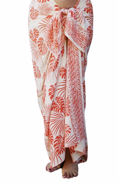 hawaiian jungle leaf sarong wrap batik sarong beach sarong etsy beach sarong how to tie a