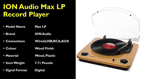 Ion Audio Max Lp Record Player Review Ion Audio Max Lp Vinyl