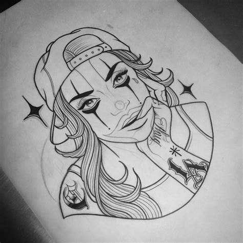 Adam Knowles On Instagram Clown Lady Available To Be Tattooed