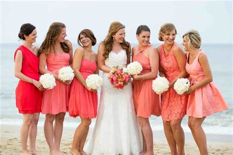 Awesome 60 Beach Bridesmaid Dresses Ideas Coral Bridesmaid Dresses