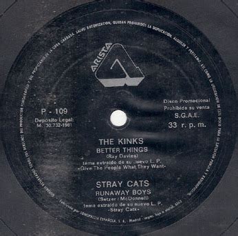Better Things Runaway Boys By The Kinks Stray Cats Single Reviews Ratings Credits Song