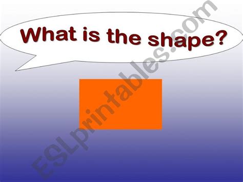 Esl English Powerpoints What Is The Shape