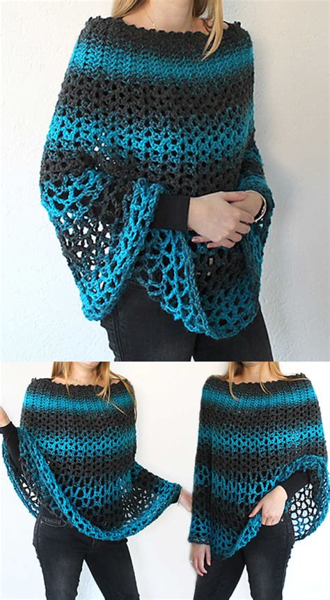Beautiful Crochet Poncho Patterns That You Will Love The 4e9