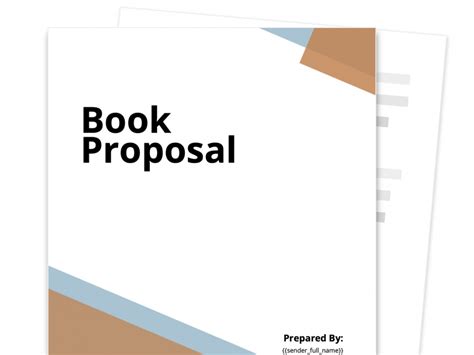 Book Proposal Template Free And Easily Customized Proposable