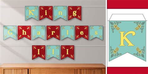 King Charles Iii Celebration Bunting Twinkl Party Twinkl