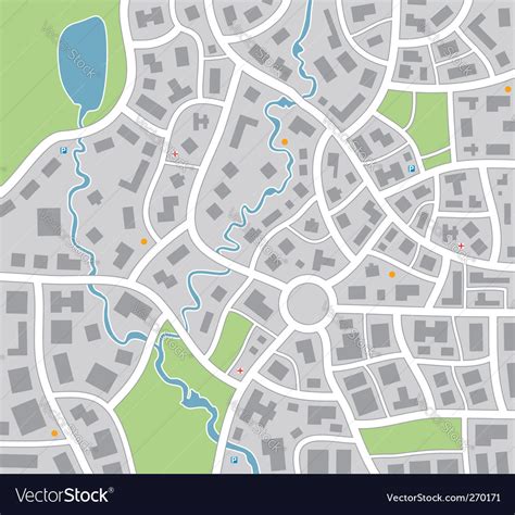 City Map Royalty Free Vector Image Vectorstock