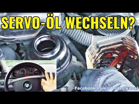 WIESO MAN SERVOÖL WECHSELN SOLLTE Servo Spülung BMW E46 Change and