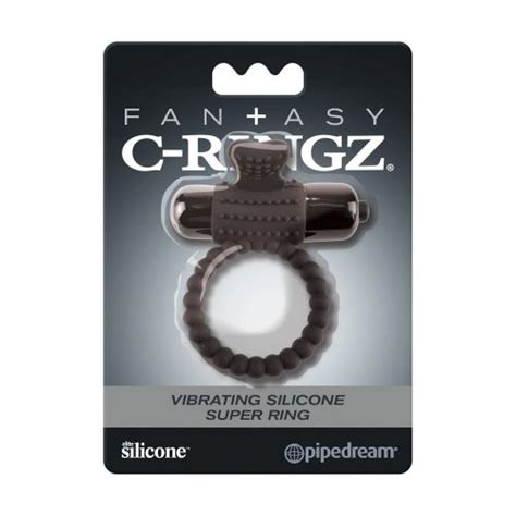 Fantasy C Ringz Vibrating Silicone Super Ring Black Sex Toys And Adult Novelties Adult Dvd