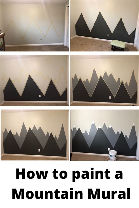 How To Paint A Mountain Mural On Your Bedroom Or Nursery Wall Artofit