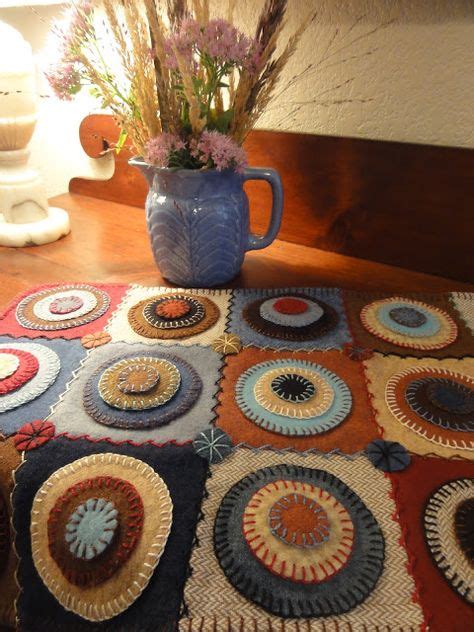 140 Penny Rugs Ideas Penny Rugs Penny Rug Wool Projects