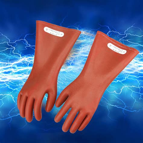 V Electrical Insulated Lineman Gloves Electrician High Voltage Hand Shape NEW EBay