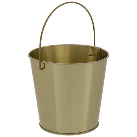 Gold Metal Bucket Hobby Lobby 1763150