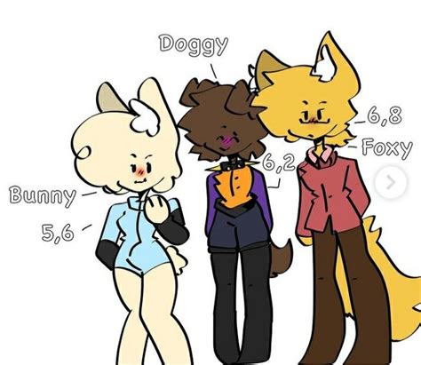 Bunny Doggy And Foxy Piggy Personagens De Anime Anime Desenhos