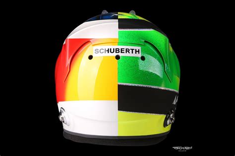 Flirtet mick schumacher mit alfa romeo? Helmet of Mick Schumacher at Mick Schumacher Spa helmet design
