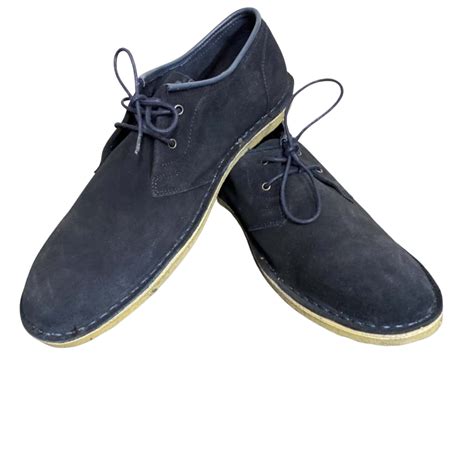 Country Road Mens Navy Blue Lace Up Shoes Size 45s
