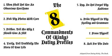 The 8 Commandments Of Kinky Dating Profiles Dating Kinky