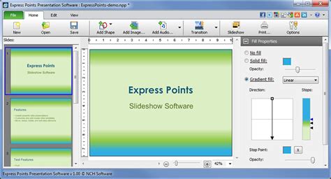Express Points Presentation Software Screenshots