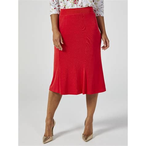 Outlet Kim And Co Slinky 4 Panel Skirt Qvc Uk