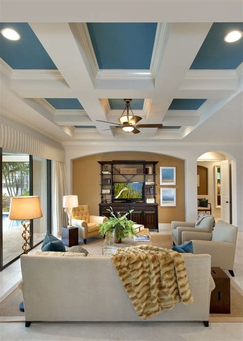 Coffered ceiling is the most common design for decorative ceiling. The Coffered Ceiling for Architectural Enhancement
