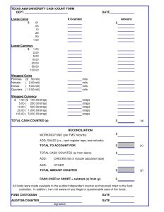 This daily cash sheet template template has 1 pages and is a ms excel file type listed under our finance & accounting documents. Cash Drawer Count Sheet Template | charlotte clergy coalition