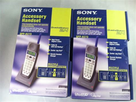 Sony Quadrastation 24 Cordless Accessory Handset X2 Ebay