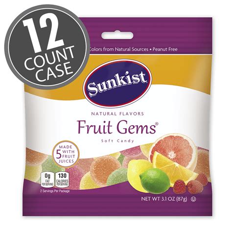 Sunkist Candy Fruit Gems Jelly Beans