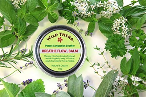 Wild Thera Breathe Flow Balm For Sinus Relief And Congestion Natural
