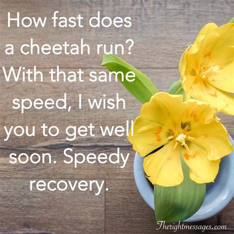 I know that if i play the 'laughter is the best medicine' card, you would probably term me as being a very predictable person. Wishing you a healthy and speedy recovery