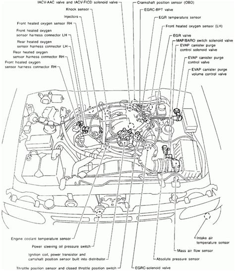 nissan engine diagram wiring diagrams tar 1997 Nissan Altima Exhaust
