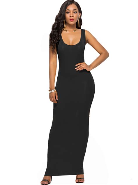 Wodstyle Womens Sleeveless Bodycon Cocktail Maxi Dress Summer