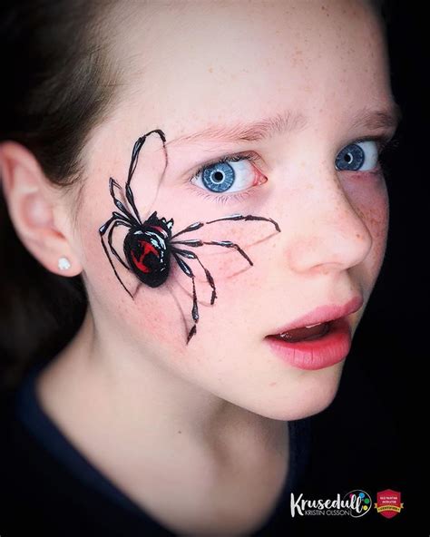 Spider Face Paint Halloween Spider Face Painting Face Painting