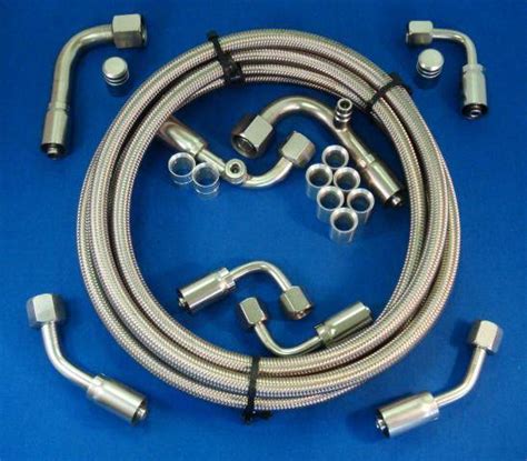 gotta show stainless steel a c hose kit 343140