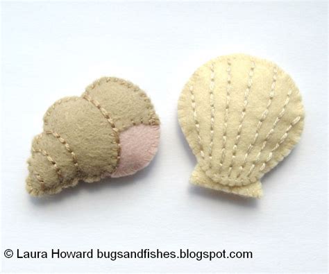 Bugs And Fishes By Lupin How To Make Mini Felt Shells