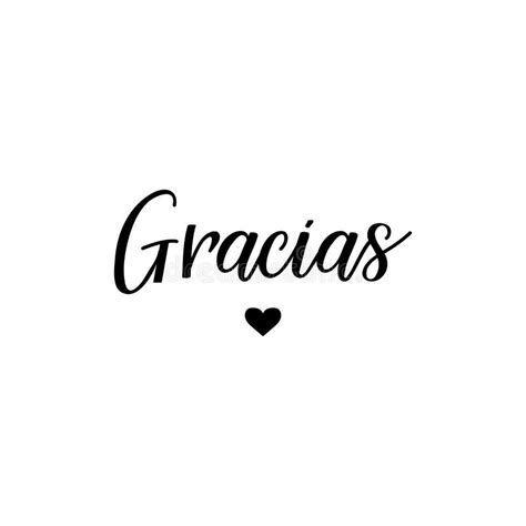 Gracias Thank You Lettering Card Translation From Spanish Thank You