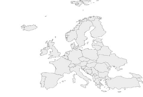 Free Blank Europe Map In Svg Resources