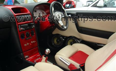 Interior Styling With A Red And White Leather Seats