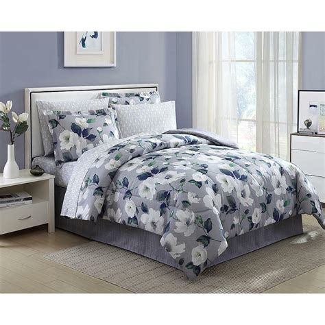 Shop comforter sets from ashley furniture homestore. 8 Pieces Complete Comforter Set Bed in a Bag Flowers ...
