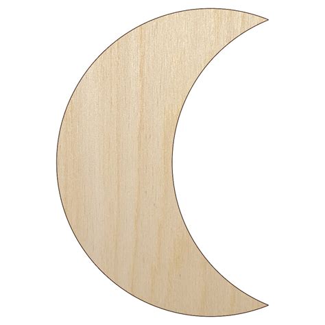 Moon Partial Wood Shape Unfinished Piece Cutout Craft Diy Projects 4
