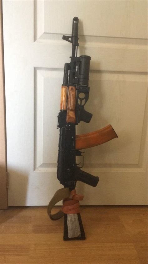 Added A Few Stuff To My Cyma Brand Aks 74n Wooden Handguards Are From